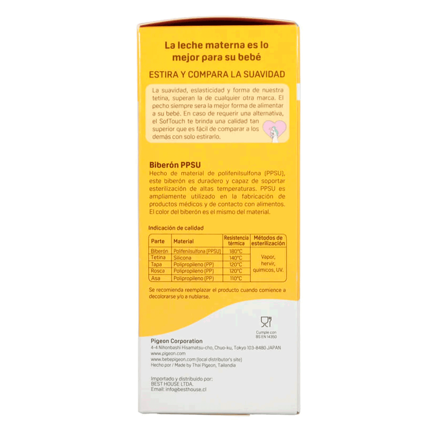 Mamadera Biberón Pigeon SofTouch Planets 3 con Asa 240 ml | 3+ Meses