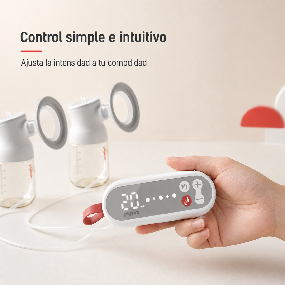 Extractor De Leche Eléctrico Double Go mini Pigeon