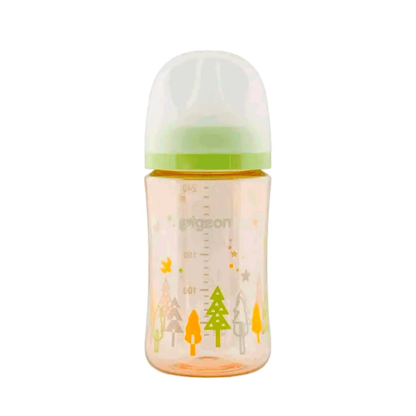Biberón Mamadera Pigeon SofTouch PPSU Forest Verde Claro 240 ml | 3+ Meses