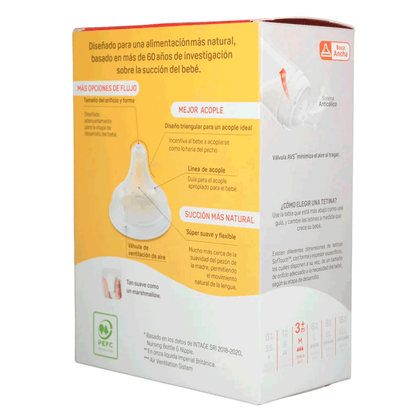 Mamadera Biberón Pigeon SofTouch Planets 3 con Asa 240 ml | 3+ Meses