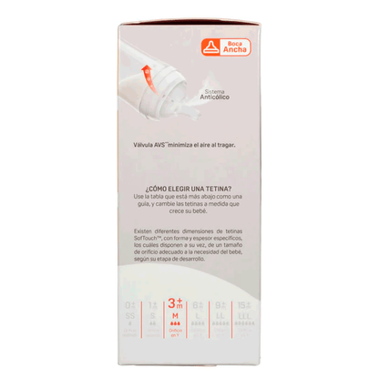 Mamadera Biberón Pigeon SofTouch Planets 3 con Asa 240 ml | 3+ Meses