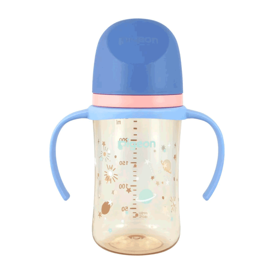 Mamadera Biberón Pigeon SofTouch Planets 3 con Asa 240 ml | 3+ Meses
