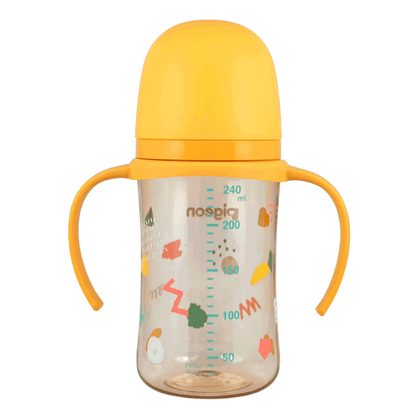 Biberón Mamadera Softouch Fiesta 2 con Asa 240 ml Pigeon