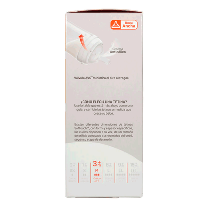 Biberón Mamadera Softouch Fiesta 2 con Asa 240 ml Pigeon