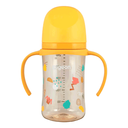 Biberón Mamadera Softouch Fiesta 2 con Asa 240 ml Pigeon