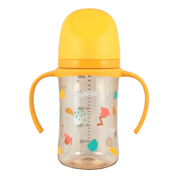 Biberón Mamadera Softouch Fiesta 2 con Asa 240 ml Pigeon