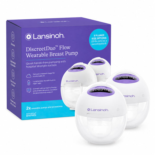 Extractor de leche portátil doble manos libres Lansinoh DiscreetDuo Flow
