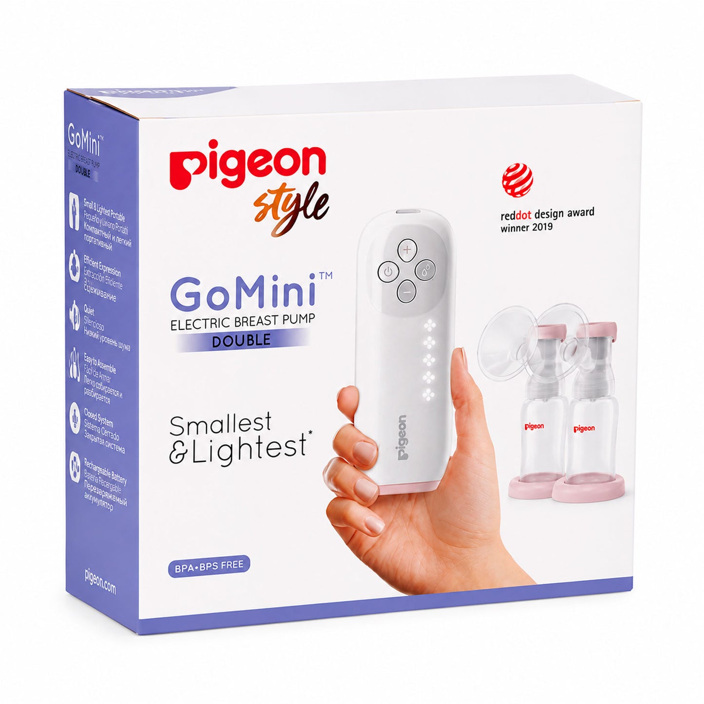 Extractor de Leche Eléctrico Doble Go mini Pigeon