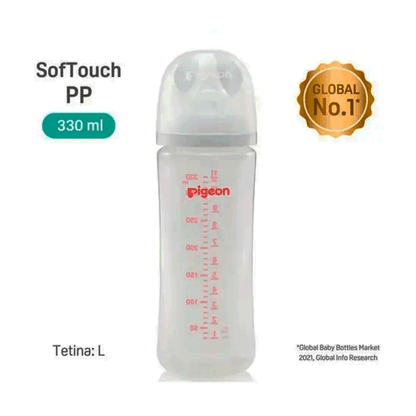Mamadera Biberón Softouch Pp 330 Ml Color Blanco Pigeon