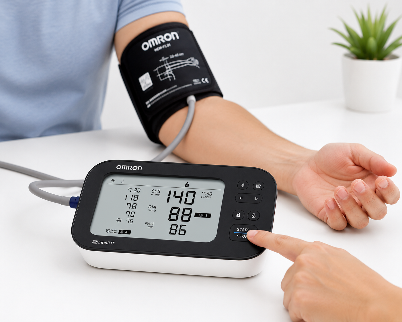 Toma Presión Digital Omron M7 Intelli It Afib Con Bluetooth