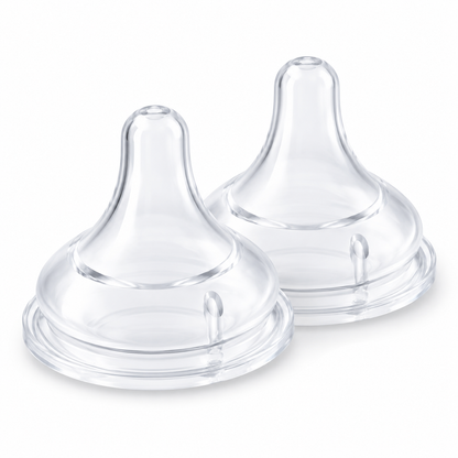 Tetinas Pigeon SofTouch Boca Ancha Talla L 6M+ | Pack 2 Repuestos