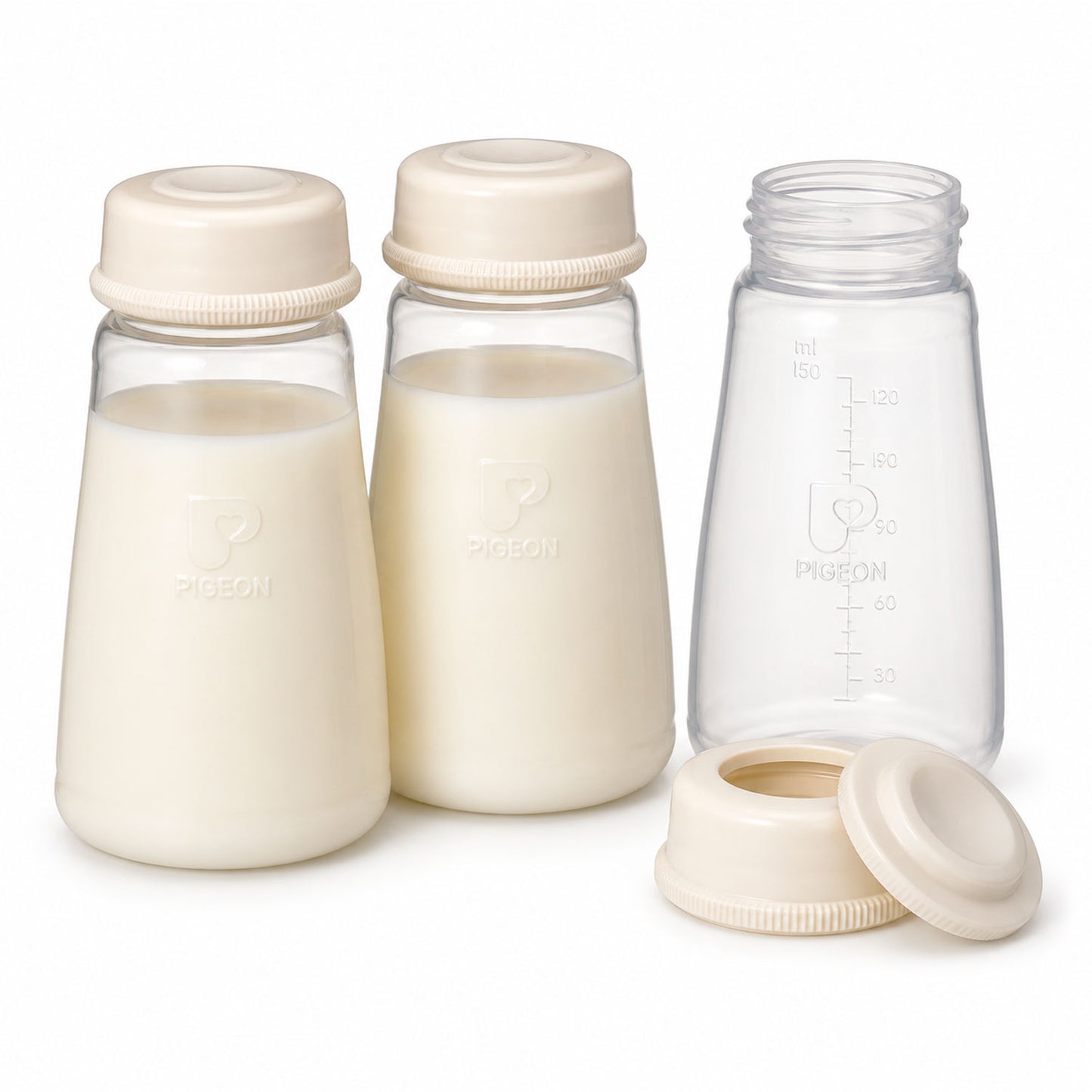 Biberones de Almacenamiento de Leche Materna Pigeon 5oz (150 ml) Pack 3 Unidades