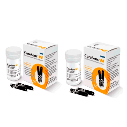 100 Tiras Reactivas CareSens N Premier | Repuesto Original para Glucómetro CareSens