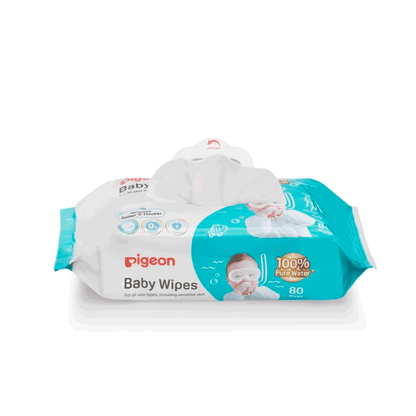 Toallitas Húmedas Pigeon Baby Wipes 99% Agua 82 Unidades Pack x3